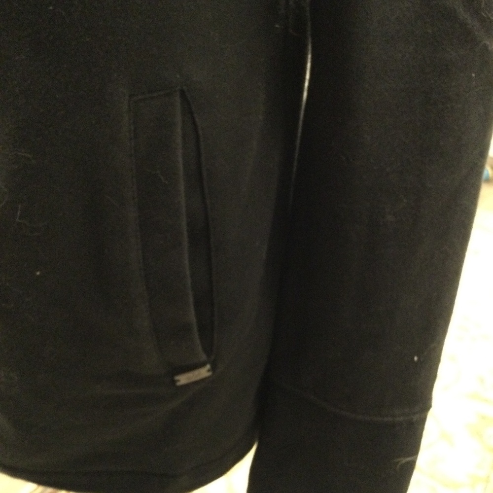 “Leave No Footprint “ an Eco Concious, Black Toggle Jacket , Organic Cotton - Picture 9 of 9
